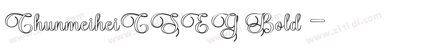 ChunmeiheiCSEG Bold 字体转换